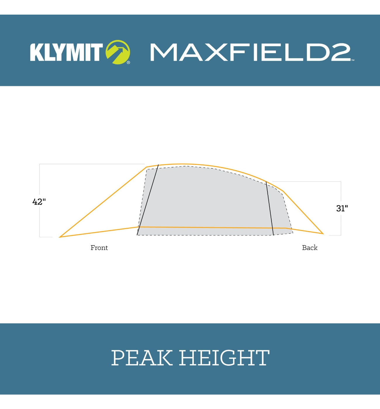Klymit - Maxfield 2 Tent - Orange/Grey