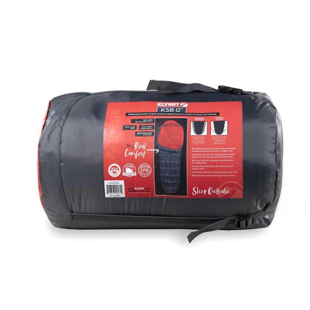 Klymit - KSB 0 Hybrid Sleeping Bag - Orange