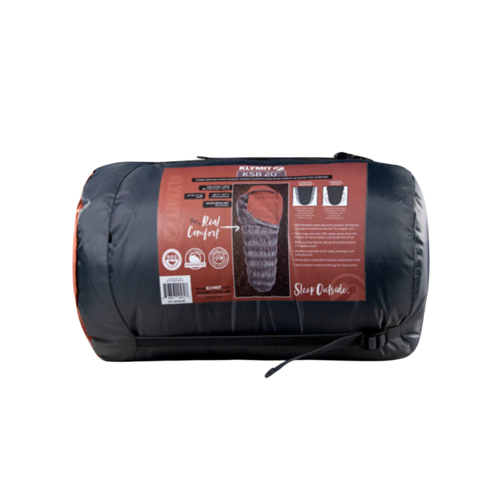 Klymit - KSB 20 Down Sleeping Bag XL - Gray/Brick Red