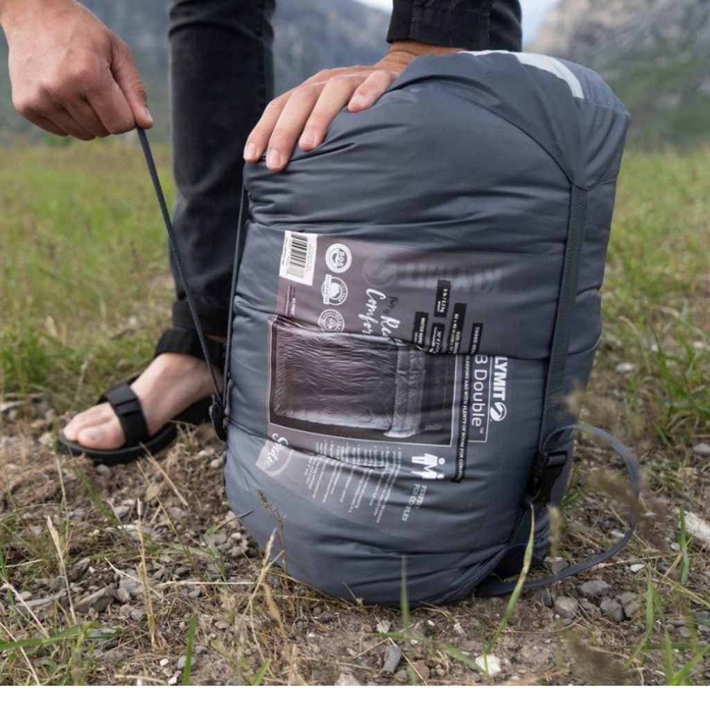 Klymit - KSB Double Dual Fill Sleeping Bag - Grey/Light Grey
