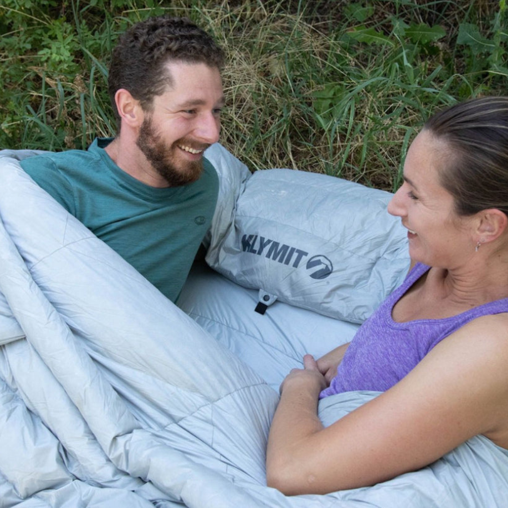 Klymit - KSB Double Dual Fill Sleeping Bag - Grey/Light Grey