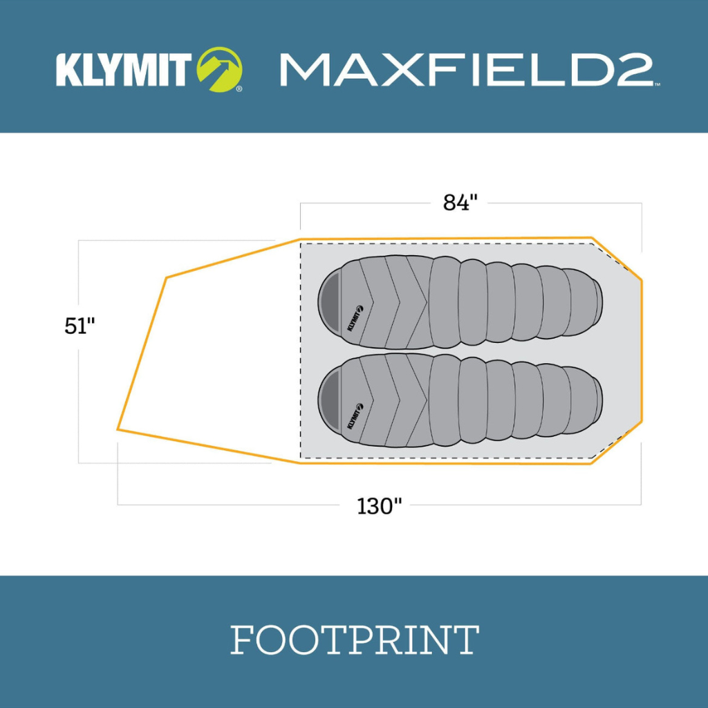 Klymit - Maxfield 2 Tent - Orange/Grey