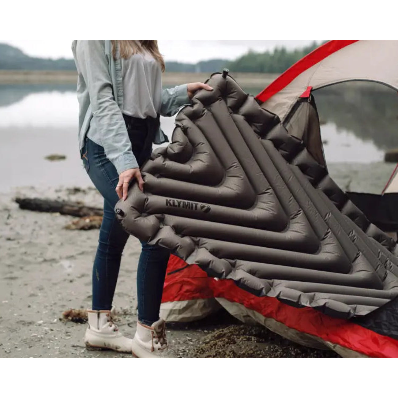 Klymit - Static V Luxe™ Sleeping Pad - Stone Grey