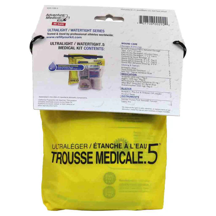 Adventure Medical Kit  - Ultralight/Watertight .5 Medical Kit - SAVE 70% - Bowgearshop