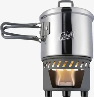 Esbit - Stainless Steel Solid Fuel Cooking Set 585ml