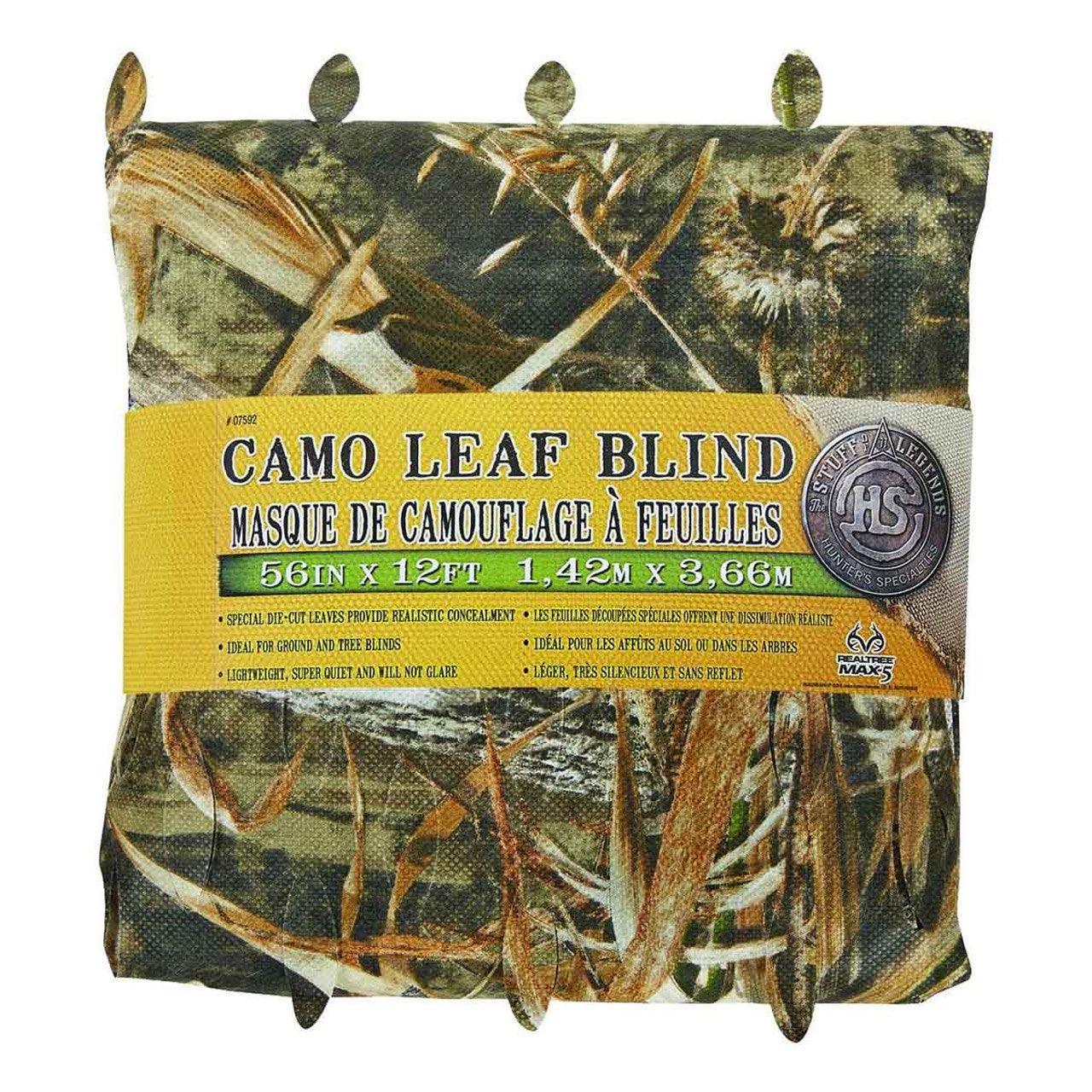 Hunters Specialties - Leaf Blind 56 IN X 12 FT Realtree Max-5 wetlands camo