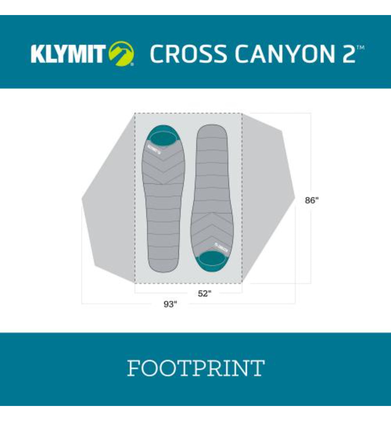 Klymit - Cross Canyon 2 Tent - Mullti