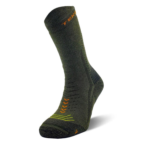 TEKO eco HIKE - 3.0 EXODUS MERINO WOOL HIKING SOCKS - Medium Full Cushion - Forest Green