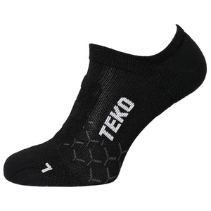 TEKO - ecoRUN 1.0 NO-SHOW RUNNING SOCKS - Ultralight - Black & Dusk - 2 pack