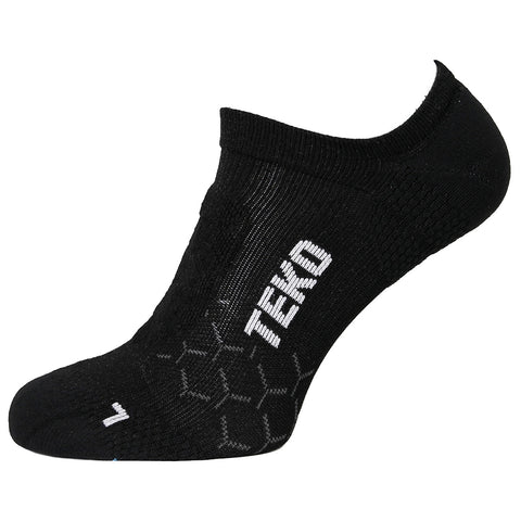 TEKO - ecoRUN 1.0 NO-SHOW RUNNING SOCKS - Ultralight - Black & Dusk - 2 pack