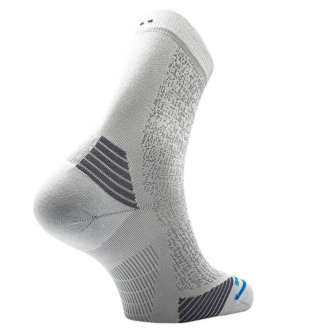 TEKO - ecoRUN 2.0 SHORT CREW SOCKS - Light Half Cushion for Running - White