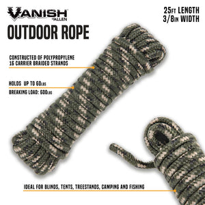 Allen - Vanish Multipurpose Outdoor Rope Camo - Bowgearshop